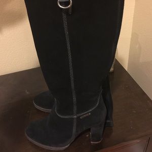 Diesel suede black boots
