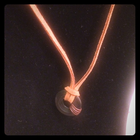 Fun leather and bead necklace