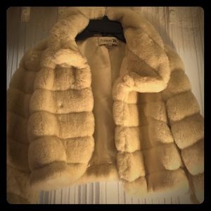Faux fur coat