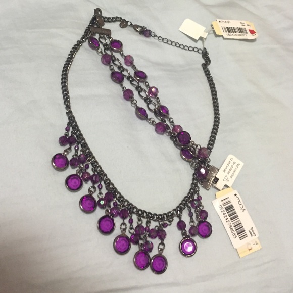 PURPLE JEWELRY BUNDLE! necklace and bracelet