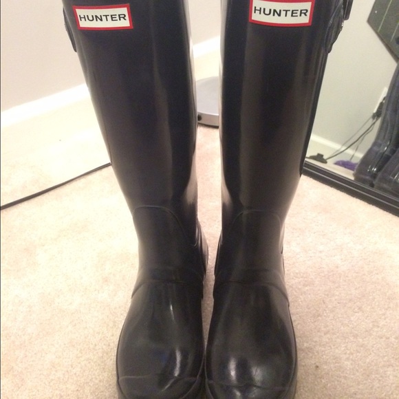 Dark Purple Hunter Rain Boots