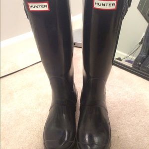 Dark Purple Hunter Rain Boots