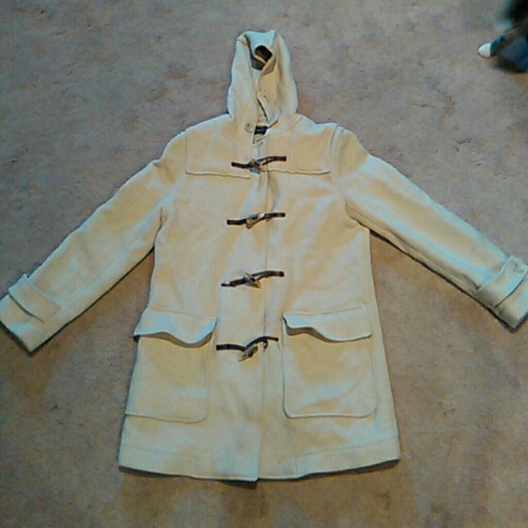 Beige/Tan Pea Coat - Picture 2 of 4