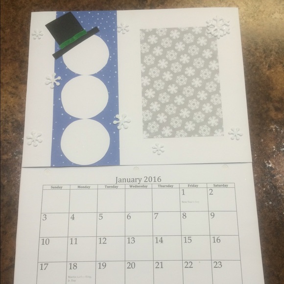 Scrapbook Calendar 2016