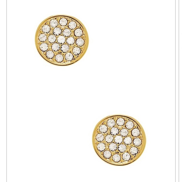 Kate Spade Dainty Sparklers Pave Disc Earrings