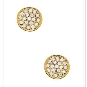 Kate Spade Dainty Sparklers Pave Disc Earrings