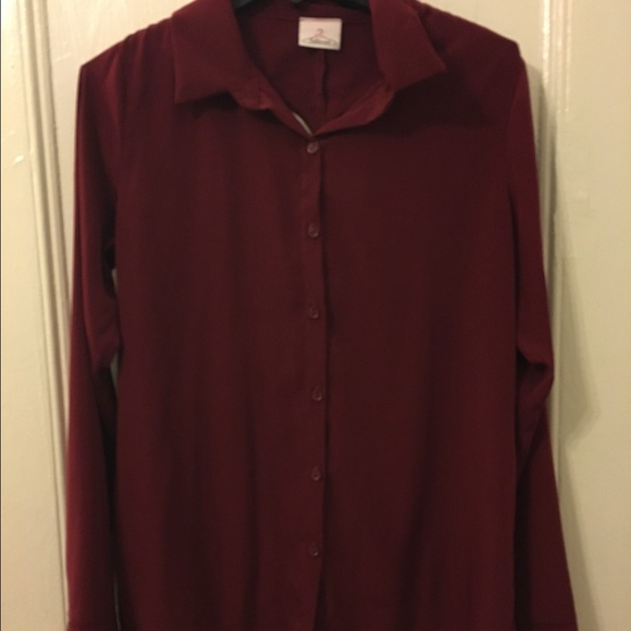 Heart cut out button down