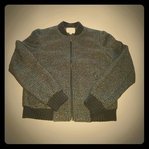 Tweed bomber jacket