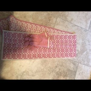 Coach scarf and matching gloves