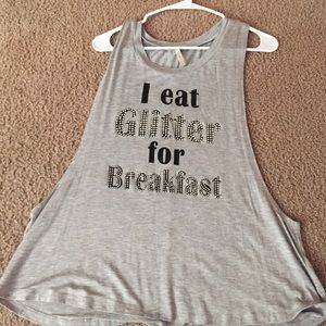 I eat glitter for breakfast tank