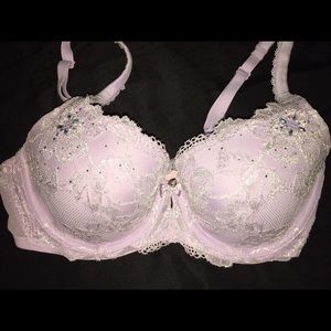 Lavender Body by Victoria VS bra with rhinestones