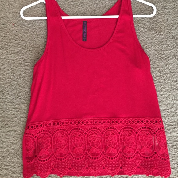 Red crop top