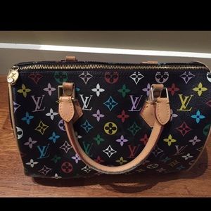 Louis Vuitton Style Multi Color Speedy 30