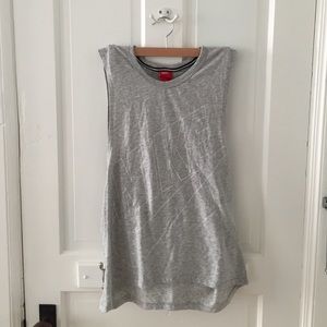 Grey and white Nike Workout shirt