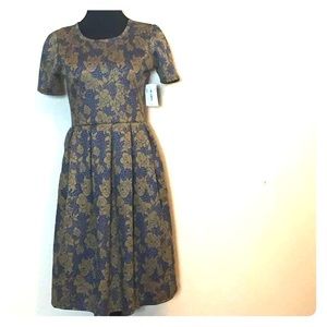 Gorgeous Blue and Gold Amelia Dress