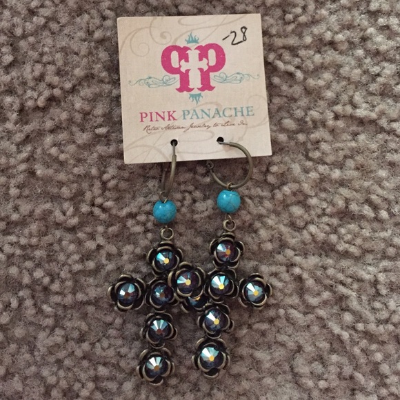 Pink panache earrings