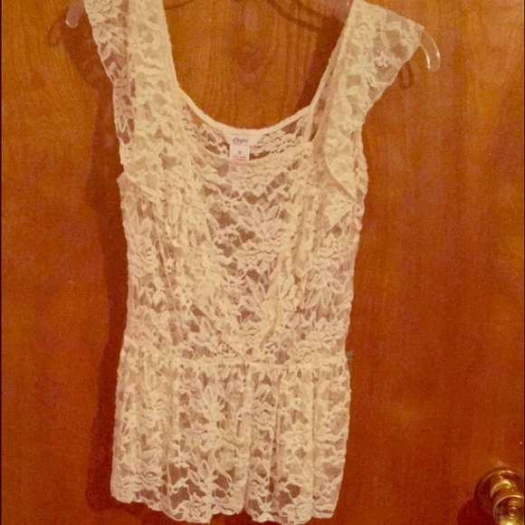 Candies- lace, peplum blouse