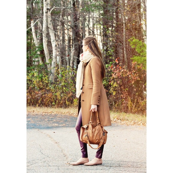 J Crew lady day coat in dark camel