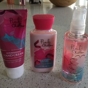 Bath and body works Pink Chiffon set