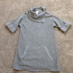 BUNDLE- Knit Dress, black top, black/gray sweater