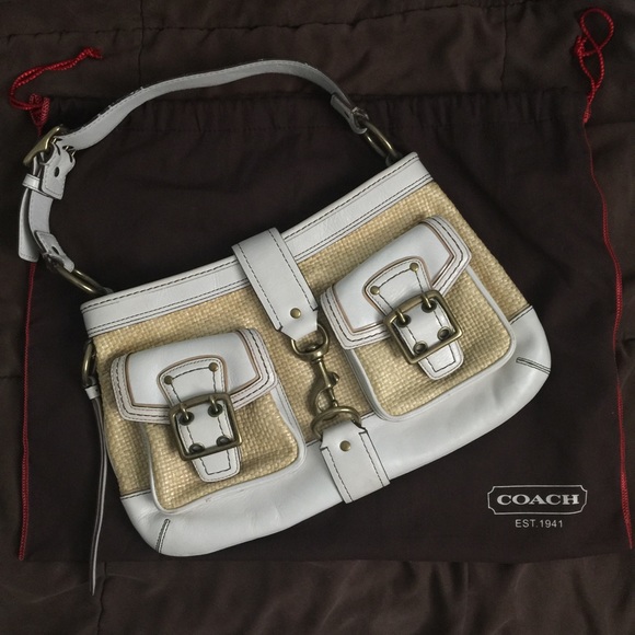 Coach white bag