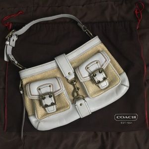 Coach white bag