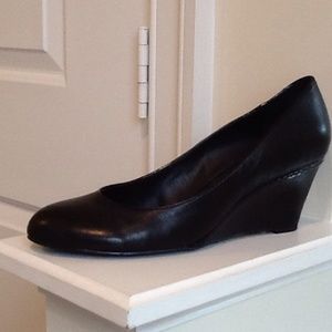 Black Franco Sarto Wedge