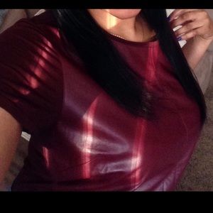 Chic Leather front tee