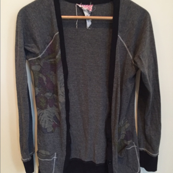 Gray cardigan