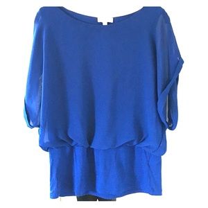 Cute royal blue short sleeve shirt