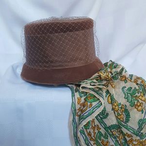 Vintage velvet hat