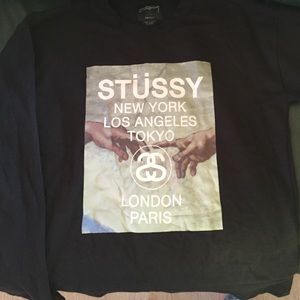 Black Stussy Crewneck