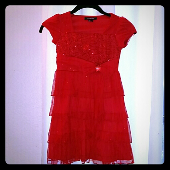 Gorgeous Red Valentines Dress for Girls Sz 7