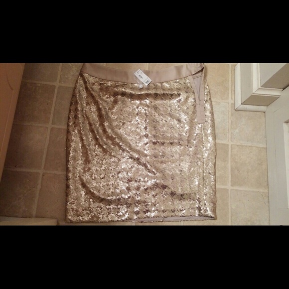 Limited Gold sequined skirt
