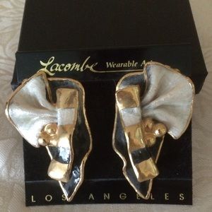 Vintage pierced earrings from the early 80's ❤️