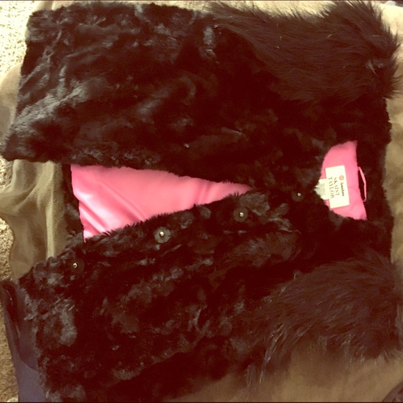 Neiman Marcus faux fur vest