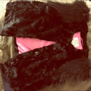 Neiman Marcus faux fur vest