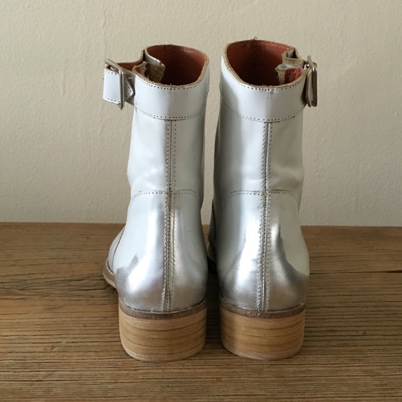Miista white and metallic leather boots BRAND NEW - Picture 4 of 4