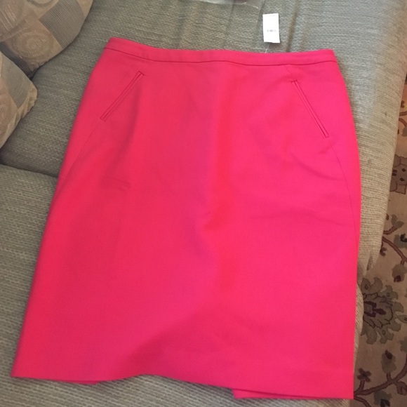 Pink loft pencil skirt