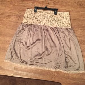 Beautiful silk and lace skirt