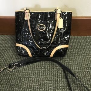Coach Peyton embossed patent leather bag