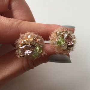 Anthropologie multi-gem/bead earrings