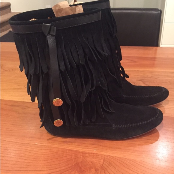 Gucci Suede Fringe Boot