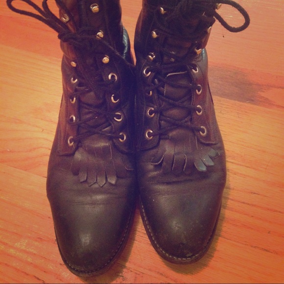 leather Justin roper boots