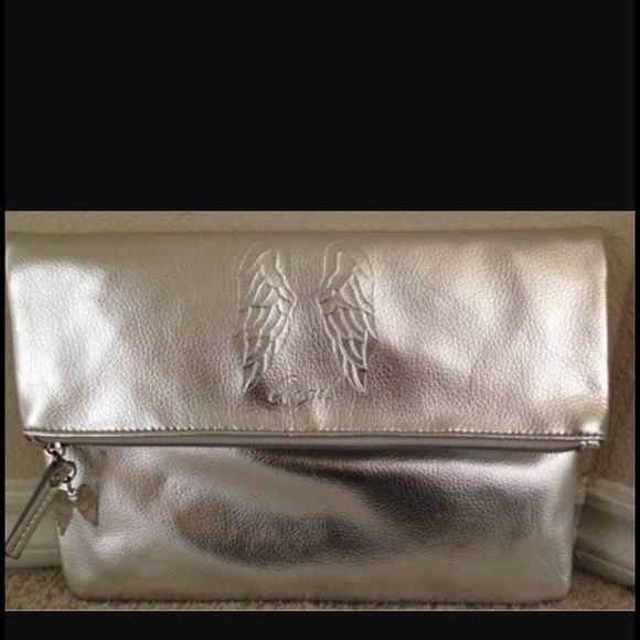 Victoria's Secret Accessories - Victoria secret angel silver cosmetic bag