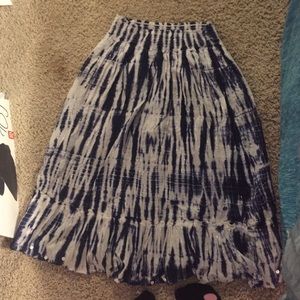Justice tie-dye skirt