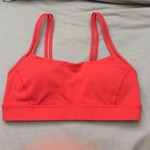 Lulu Lemon Coral Straight Up Bra