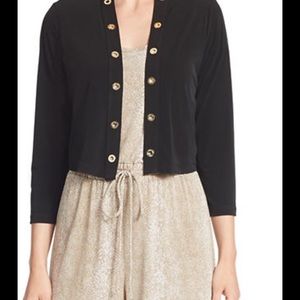 Calvin Klein Black Accent Cardigan Sz S