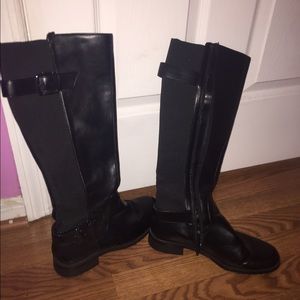 Black knee high boots
