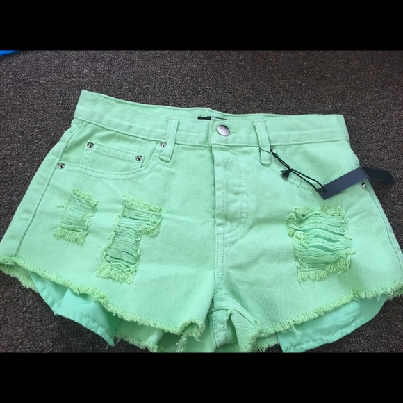 Lime green shorts